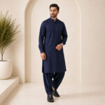 Midnight Navy Classic Kameez Shalwar - ETHES