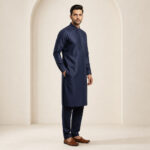 Navy Blue | Classic Kurta Pajama - ETHES