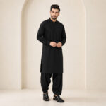 Hot Black Kameez Shalwar - ETHES