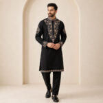 Noir Royale Embroidered Designer Kurta - ETHES